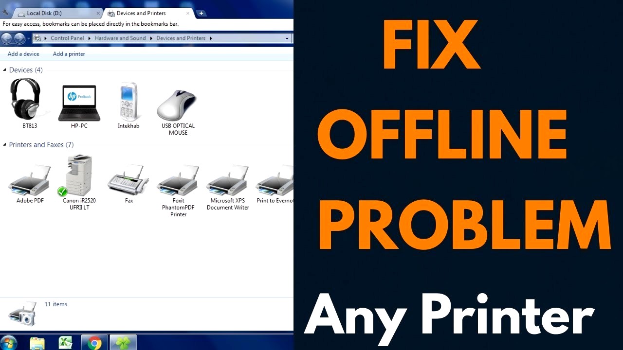 Fix Offline Printer Online