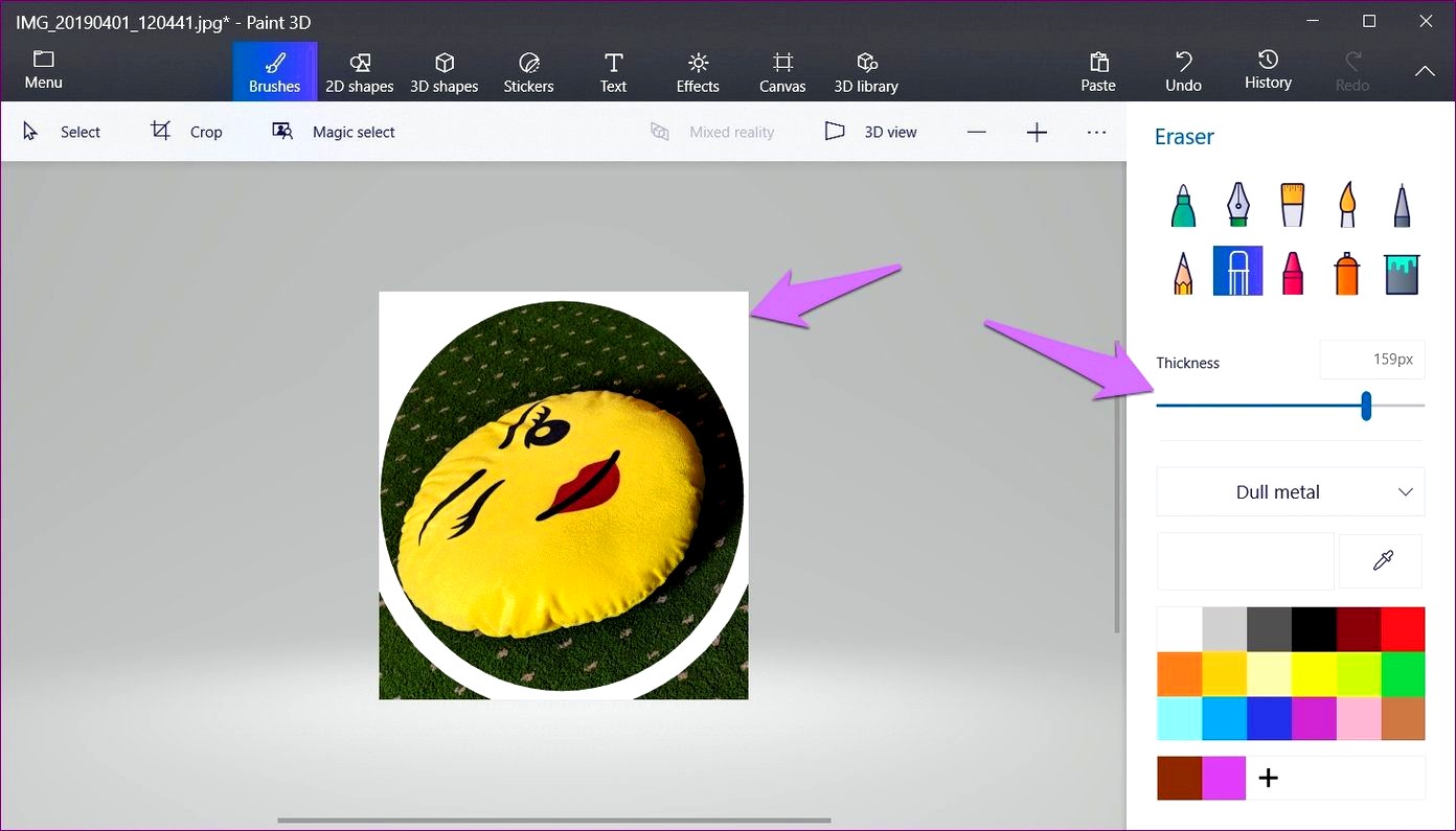 How to Crop a Circle in Paint 3D 